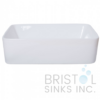 BV112 ABOVE COUNTER PORCELAIN RECTANGULAR VESSEL BATHROOM SINK